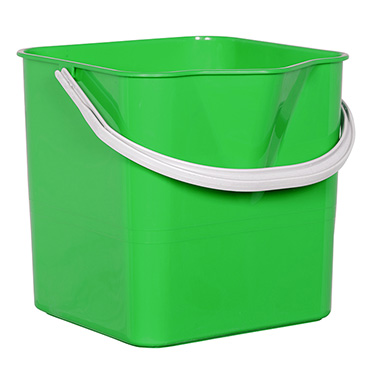 Ведро для тележки 25л, пластик, цвет зеленый