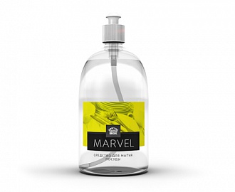 Средство для мытья посуды MARVEL 1л, с ароматом лимона
