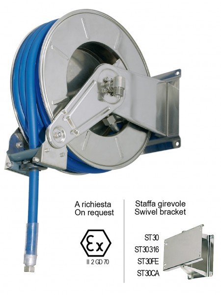 Ramex HR 3501 Барабан инерционный, 20 бар, для шланга 20 м (нерж)