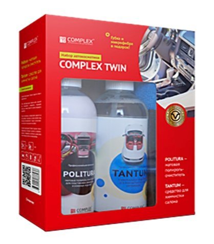 Набор автокосметики (полироль+салфетка) Complex TWIN