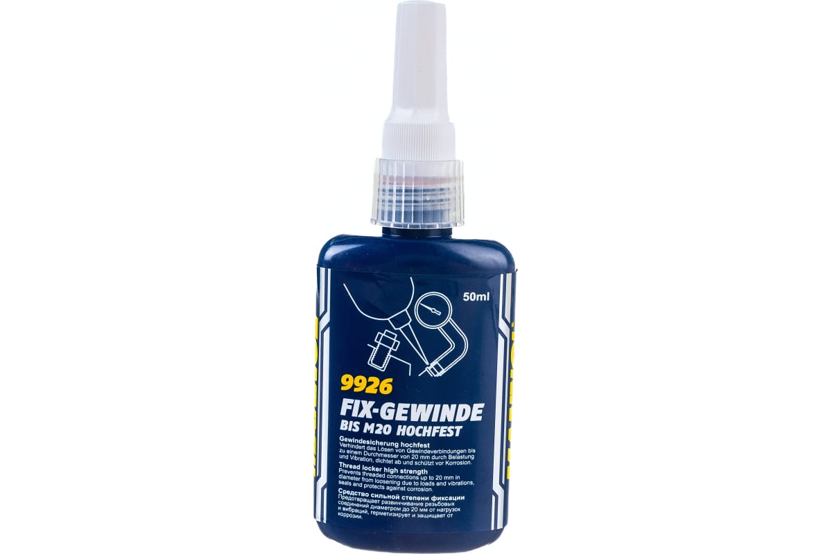 MANNOL FIX-GEWINDE Hochfest 50мл Фиксатор резьбы долговременный