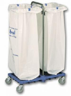 BOL Equipment Тележка для сбора мусора 10.113н металл (2х120 л)