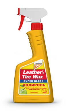 Полироль панели Leather & Tire wax Super Gloss Супер блеск, 500 мл