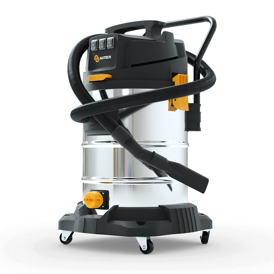 Пылеводосос AUTECH трехтурбинный,60 л,3000 Вт