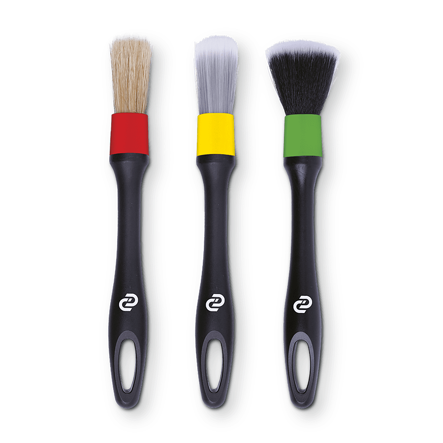 Кисточки для очистки салона авто Interior Brush Set, комплект 3 шт