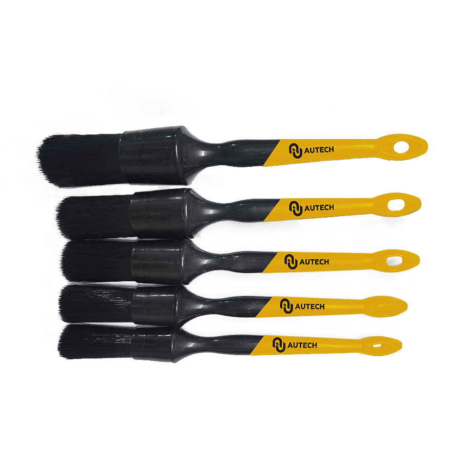 Кисточки с искусственным ворсом, комплект 5 шт. Размер 10,12,14,16,18 