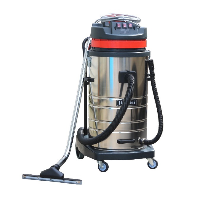 Пылеводосос трехтурбинный для влажной и сухой уборки 80л, мощность 3000Вт