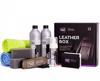 SMART LEATHER BOX Набор для чистки и защиты кожаных изделий 