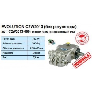 Помпа высокого давления (Насос высокого давления) для моек EVOLUTION С2W2013 без регулятора 