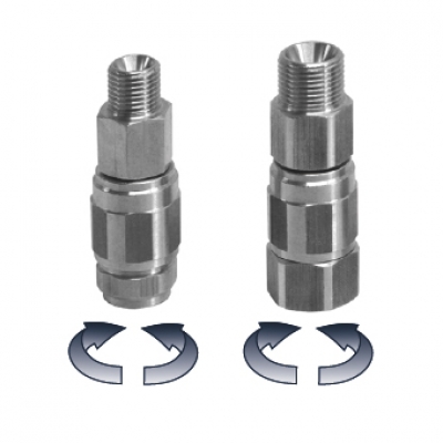Поворотное соединение 1/4 внеш-1/4 внутр,400 бар, нерж.сталь