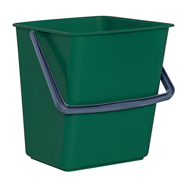 Ведро для тележки 18л, пластик, цвет зеленый