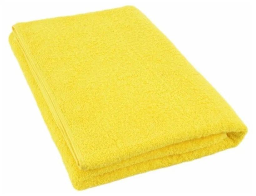 Салфетка для пола из микрофибры 50х60 см,320 г/м2,жёлтая