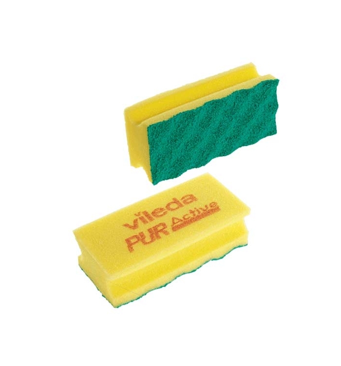 Губка Vileda Professional ПурАктив,140x63x45 мм,желтая