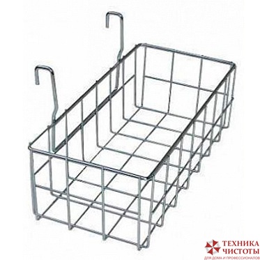 Металлическая сетчатая корзинка для одноведерных уборочных тележек