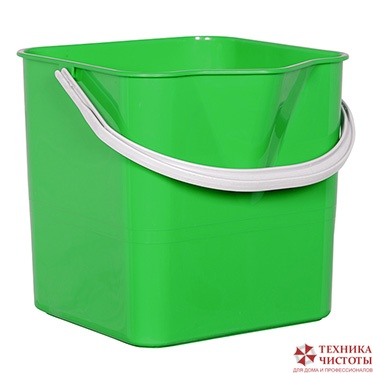 Ведро для тележки 25л, пластик, цвет зеленый