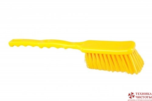 Щётка широкая с длинной ручкой – жёсткая 410х55 мм, желтый