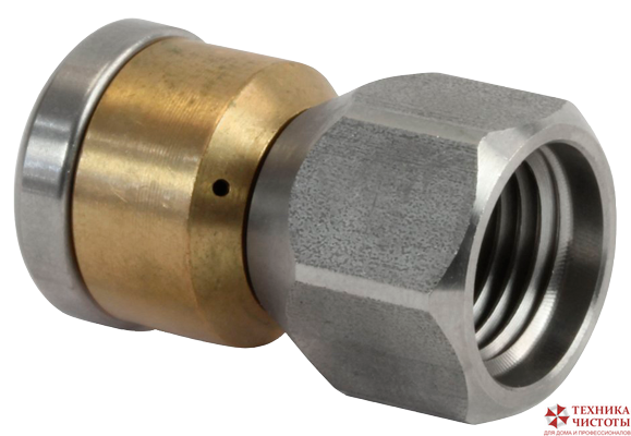 Форсунка вращающаяся каналопромывочная (вход 1/4внут, 3 отверстия, размер 070)