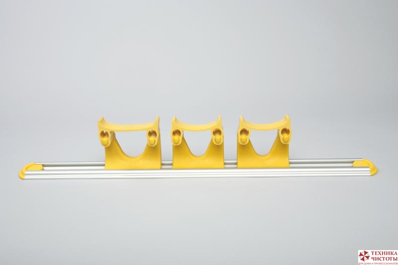 Планка с крепежом (2 маленьких/1 большое крепления) 500 мм., желтый