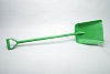 Лопата литая с длинной ручкой, полипропилен - 330х380х1330 мм., зеленый 