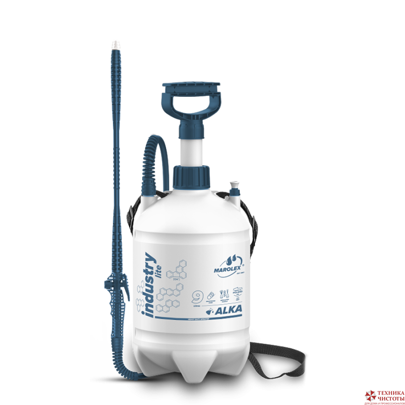 Распылитель с нагнетателем Industry Alka Line MAROLEX, 9 л