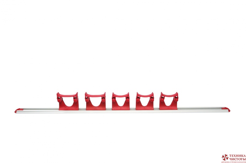 Планка с крепежом (3 маленьких/2 больших  крепления) 900 мм., красный