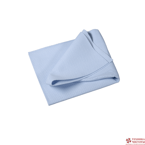 Замша перфорированная синяя,50х60 см