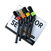 Кисточки для очистки салона авто Interior Brush Set, комплект 4 шт