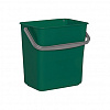 Ведро для тележки 6л, пластик, цвет зеленый