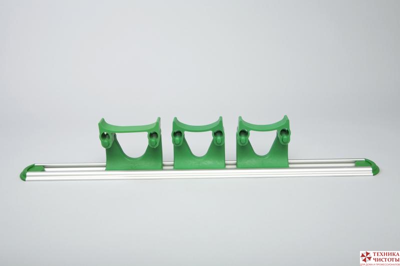 Планка с крепежом (2 маленьких/1 большое крепления) 500 мм., зеленый