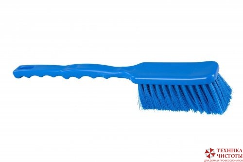 Щётка широкая с длинной ручкой – жёсткая 410х55 мм, синий