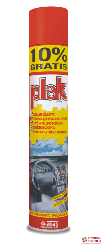 Полироль пластика PLAK ATAS глянцевый, 750мл