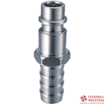 Разъемное соединение рапид (штуцер)-елочка 6мм с обжимным кольцом 6х11мм