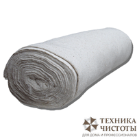 Полотно нетканое холстопрошивное белое, ширина 0,7 м, рулон 50 м