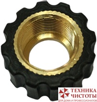 Гайка накидная для прессниппеля M22, внут.диаметр 16,4mm, латунь