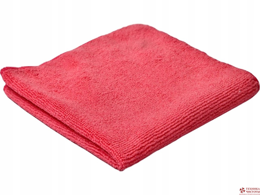 Салфетка для пола из микрофибры 50х60 см,320 г/м2,красная