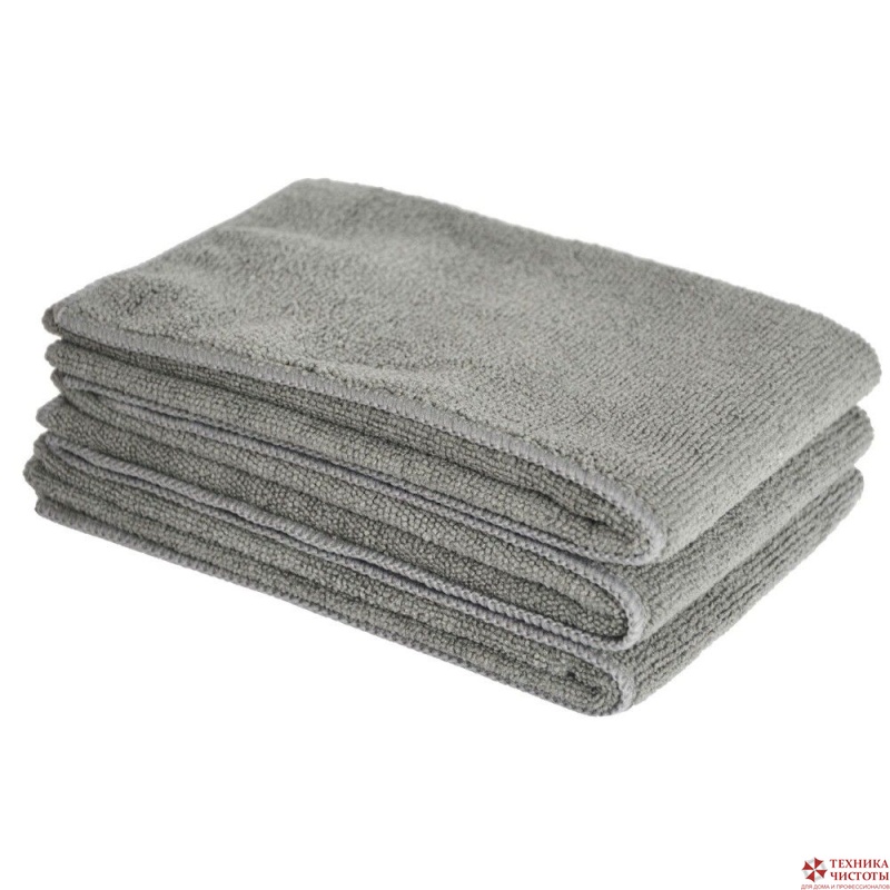 Салфетка для пола из микрофибры 50х80 см,320 г/м2,серая