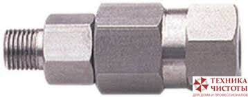 Фитинг поворотный для консоли, 390 бар, 40л/мин, 160град, вход1/4, выход 1/4, нерж. сталь