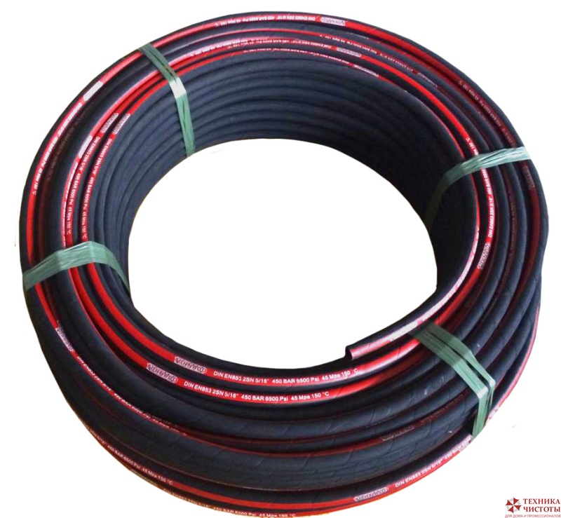 Рукав ВД однооплеточный, 1SN-06, 350 бар, метр