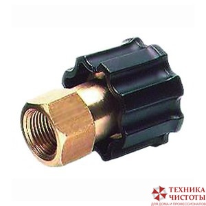 Переходник M22x1,5 гайка - 1/4 внут (удлиненный), 400bar, латунь