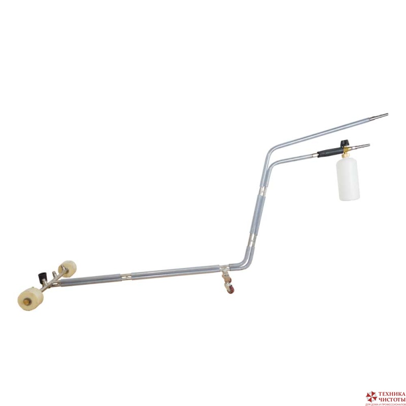 Насадка для мойки днища двойная, 4 форсунки ВД с пенной насадкой