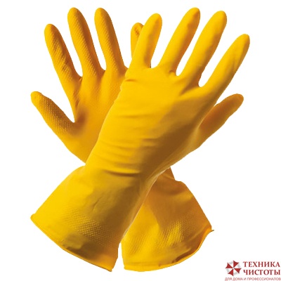 Перчатки латексные хозяйственные,р-р ХL,пара