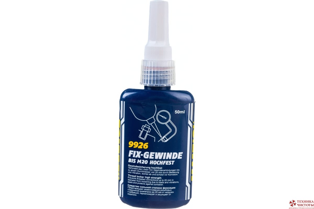 MANNOL FIX-GEWINDE Hochfest 50мл Фиксатор резьбы долговременный
