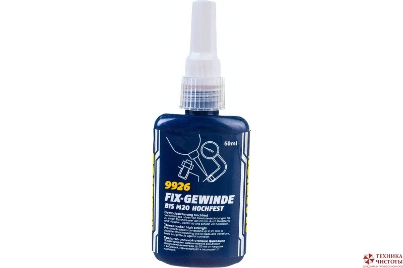 MANNOL FIX-GEWINDE Hochfest 50мл Фиксатор резьбы долговременный