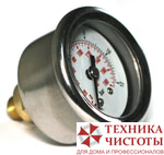 Манометр пеногенератора 1/4 штуцер,вход сзади