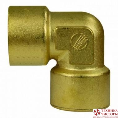 Переходник (угловой) 3/8 внут - 3/8 внут, 350bar, латунь