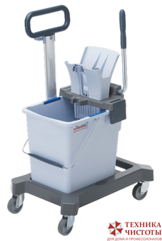 Vileda Система одноведерная УльтраСпид Про 25 л на платформе, с транспортировочной ручкой