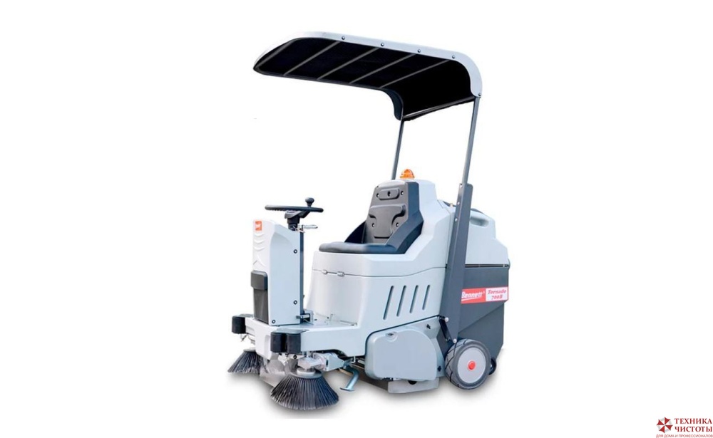 Bennett Tornado 700bdPLUS с гелевым АКБ 226а/ч Аккумуляторная подметальная машина с местом оператора