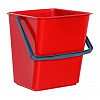Ведро для тележки 18л, пластик, цвет красный