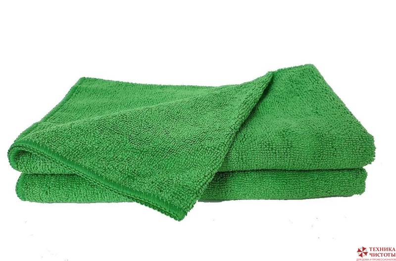 Салфетка для пола из микрофибры 50х80 см,320 г/м2,зелёная