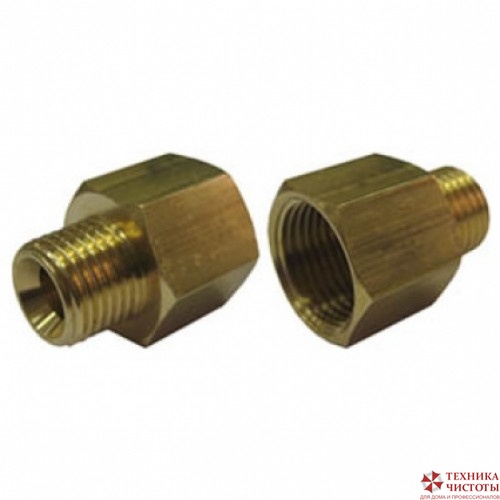 Переходник 1/4 внут - 3/8 внеш, 250bar, латунь